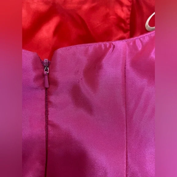 Vintage Jessica McClintock Strapless Maxi Gown Dress Y2K Prom Bling Rhinestone - Picture 6 of 9